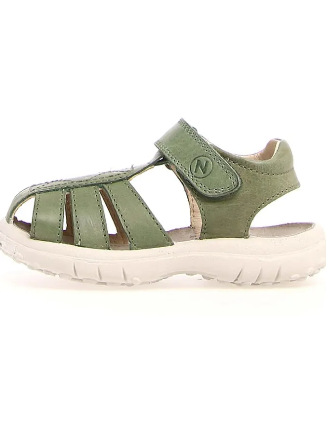 Leder-Halbsandalen "Bintan" in Grün>Naturino Hot