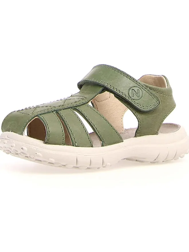 Leder-Halbsandalen "Bintan" in Grün>Naturino Hot