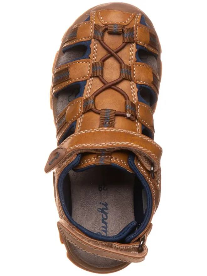 Lurchi Sandalen·Halbsandalen^Leder-Halbsandalen "Bobby" in Hellbraun