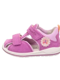 Leder-Halbsandalen "Boomerang" in Lila/ Rosa>superfit New