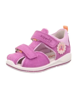 Leder-Halbsandalen "Boomerang" in Lila/ Rosa>superfit New