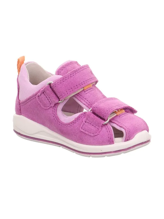 Leder-Halbsandalen "Boomerang" in Lila/ Rosa>superfit New