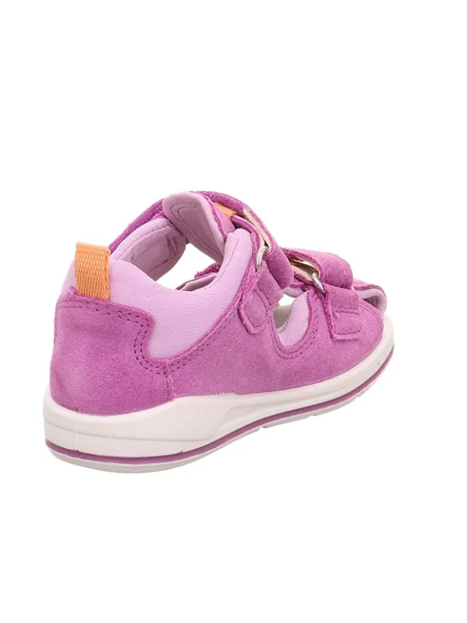 Leder-Halbsandalen "Boomerang" in Lila/ Rosa>superfit New