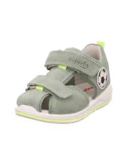 Leder-Halbsandalen "Boomerang" in Grün>superfit Discount