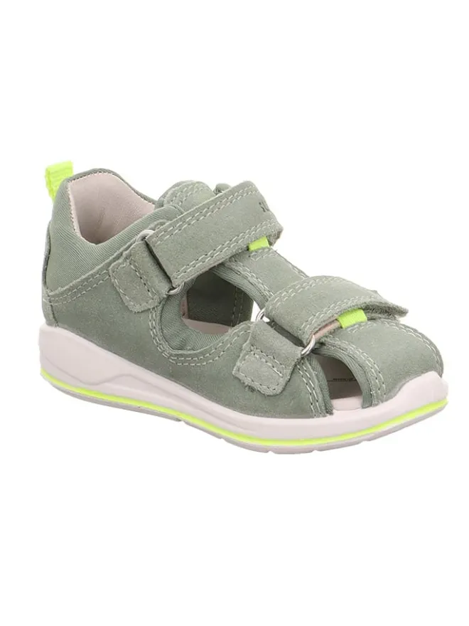 Leder-Halbsandalen "Boomerang" in Grün>superfit Discount