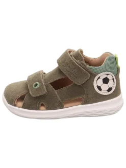 Leder-Halbsandalen "Bumblebee" in Khaki>superfit Best