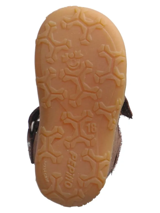 Leder-Halbsandalen "Ebi" in Braun>PEPINO New
