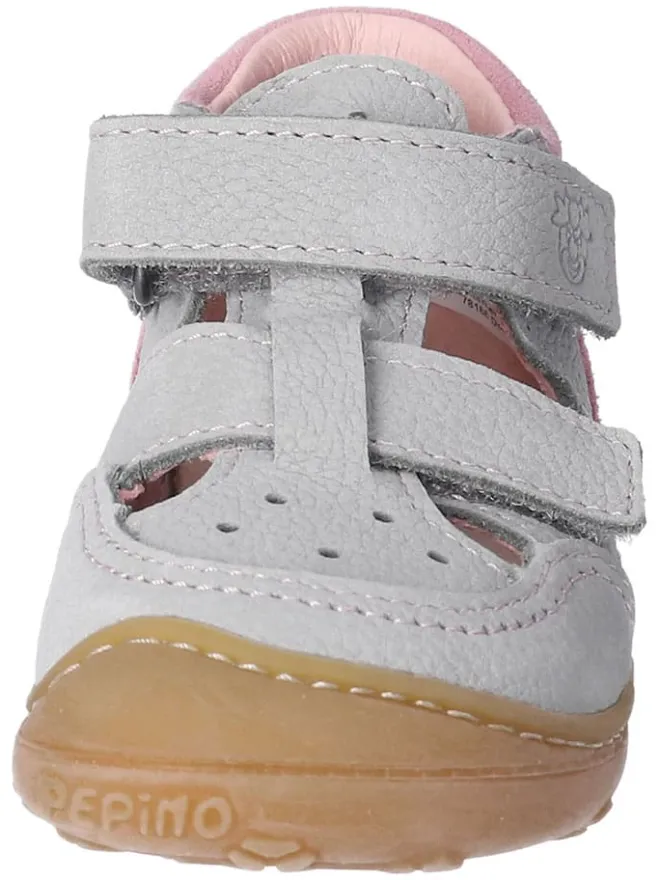 Leder-Halbsandalen "Eni" in Rosa/ Grau>PEPINO Clearance