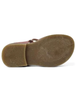 Leder-Halbsandalen 