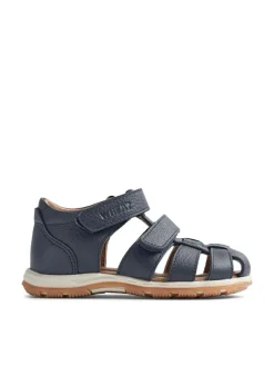 Wheat Sandalen^Leder-Halbsandalen "Frei" in Dunkelblau
