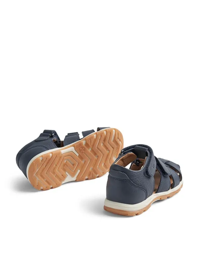 Wheat Sandalen^Leder-Halbsandalen "Frei" in Dunkelblau