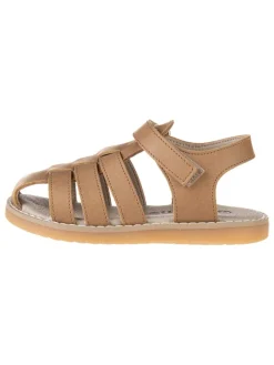 Leder-Halbsandalen in Beige>kmins Online