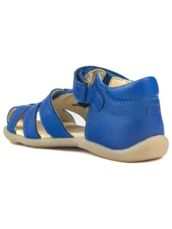 Leder-Halbsandalen in Blau><noscript><img width=