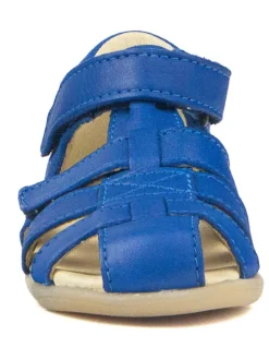 Leder-Halbsandalen in Blau><noscript><img width=