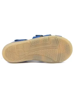 Leder-Halbsandalen in Blau><noscript><img width=