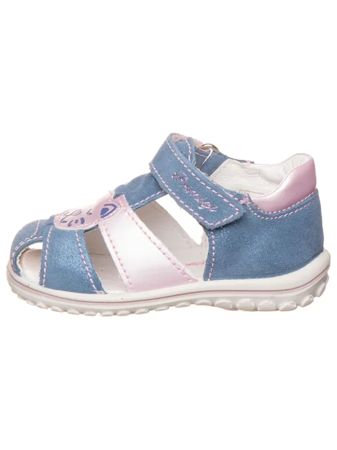 Primigi Sandalen^Leder-Halbsandalen in Blau/ Rosa