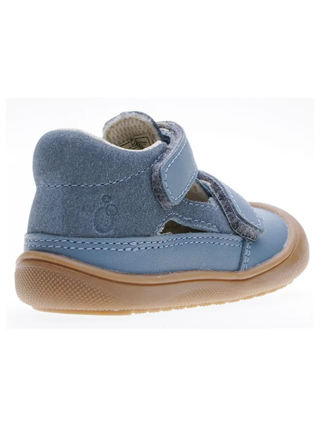 lamino Sandalen·Halbsandalen|Sandalen^Leder-Halbsandalen in Blaugrau