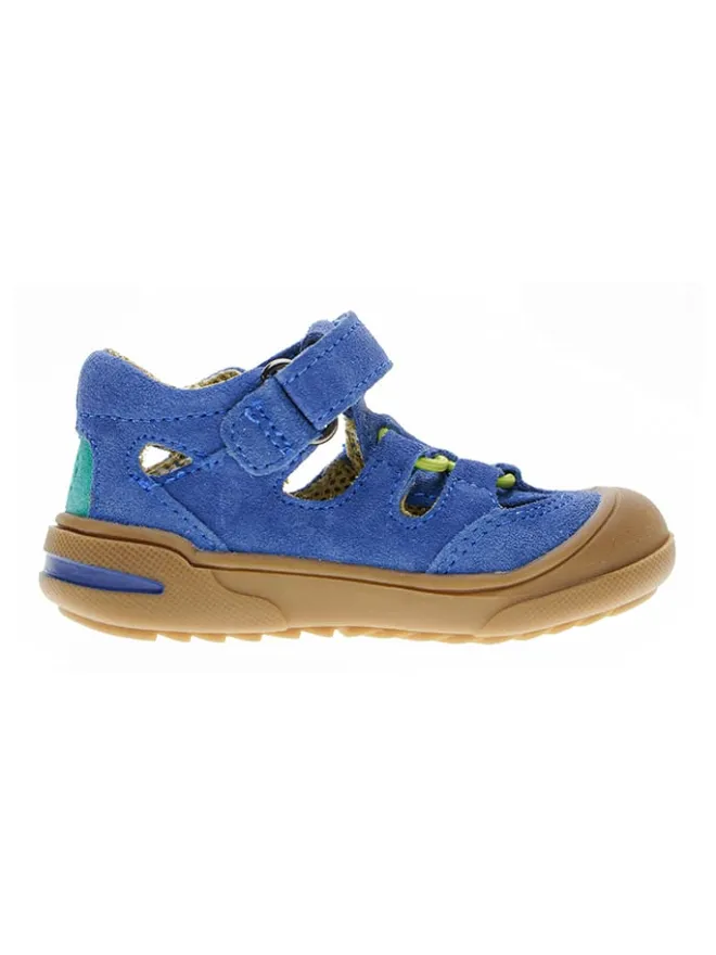 Leder-Halbsandalen in Blau>lamino Clearance