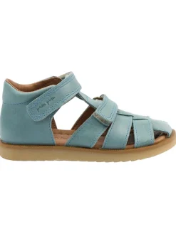 POM POM Sandalen·Halbsandalen^Leder-Halbsandalen in Blau