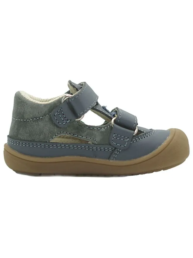Leder-Halbsandalen in Blau>lamino Best