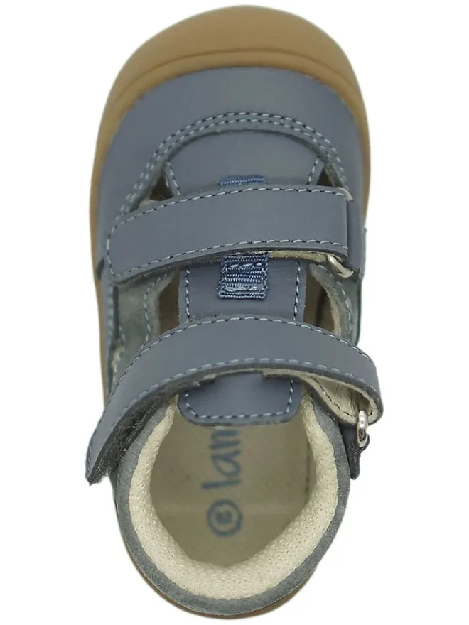 Leder-Halbsandalen in Blau>lamino Best