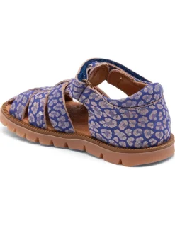 bisgaard Sandalen·Halbsandalen^Leder-Halbsandalen in Blau/ Rosa