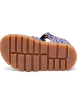 bisgaard Sandalen·Halbsandalen^Leder-Halbsandalen in Blau/ Rosa