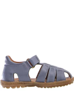 Leder-Halbsandalen in Blau><noscript><img width=