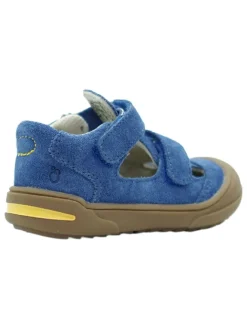 Leder-Halbsandalen in Blau><noscript><img width=
