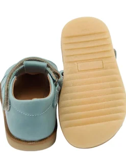 POM POM Sandalen|Sandalen·Halbsandalen^Leder-Halbsandalen in Blau