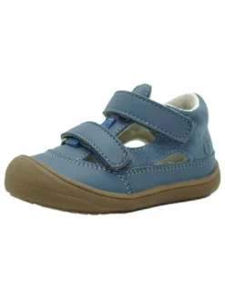 Leder-Halbsandalen in Blau>lamino New