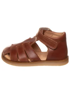 Leder-Halbsandalen in Braun>POM POM Best