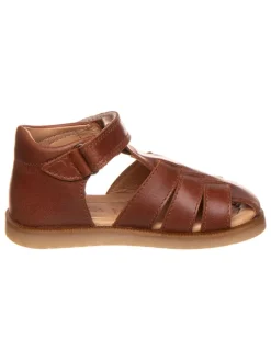 Leder-Halbsandalen in Braun>POM POM Best