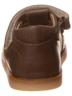 Leder-Halbsandalen in Braun><noscript><img width=