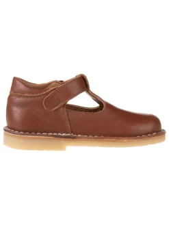 Leder-Halbsandalen in Braun>kmins Clearance