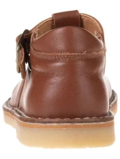 Leder-Halbsandalen in Braun><noscript><img width=