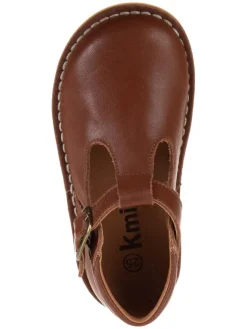 Leder-Halbsandalen in Braun><noscript><img width=