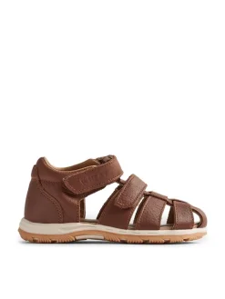 Wheat Sandalen^Leder-Halbsandalen in Braun