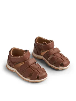 Wheat Sandalen^Leder-Halbsandalen in Braun