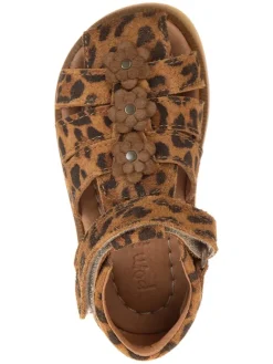 Leder-Halbsandalen in Braun><noscript><img width=