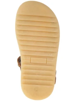 Leder-Halbsandalen in Braun><noscript><img width=