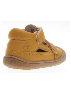 Leder-Halbsandalen in Camel><noscript><img width=