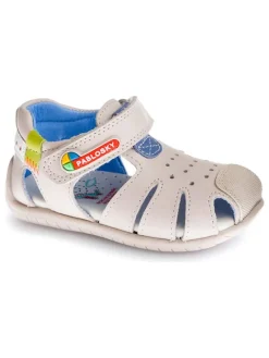 Pablosky Sandalen^Leder-Halbsandalen in Creme