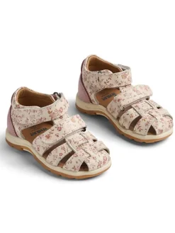 Wheat Sandalen·Halbsandalen|Sandalen^Leder-Halbsandalen in Creme/ Rosa