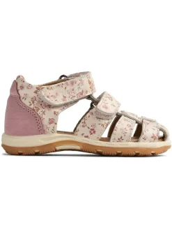 Wheat Sandalen·Halbsandalen|Sandalen^Leder-Halbsandalen in Creme/ Rosa