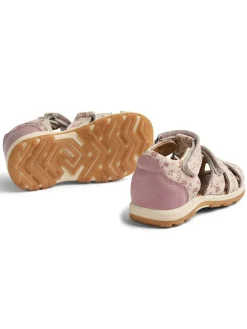 Wheat Sandalen·Halbsandalen|Sandalen^Leder-Halbsandalen in Creme/ Rosa