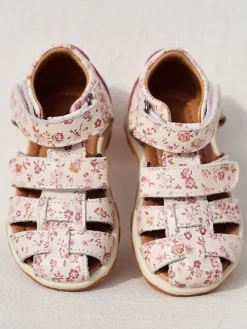 Wheat Sandalen·Halbsandalen|Sandalen^Leder-Halbsandalen in Creme/ Rosa