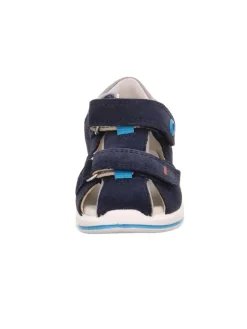 Leder-Halbsandalen in Dunkelblau>superfit