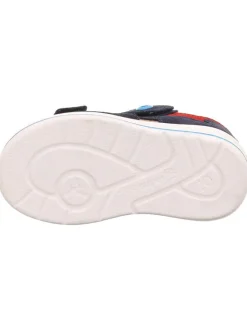 Leder-Halbsandalen in Dunkelblau><noscript><img width=