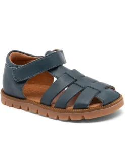 bisgaard Sandalen·Halbsandalen^Leder-Halbsandalen in Dunkelblau
